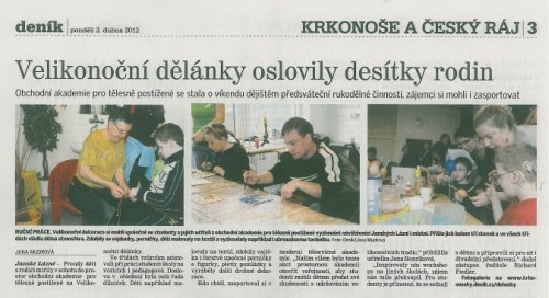 KRKONOŠSKÝ DENÍK: Velikonoční dělánky oslovily desítky rodin