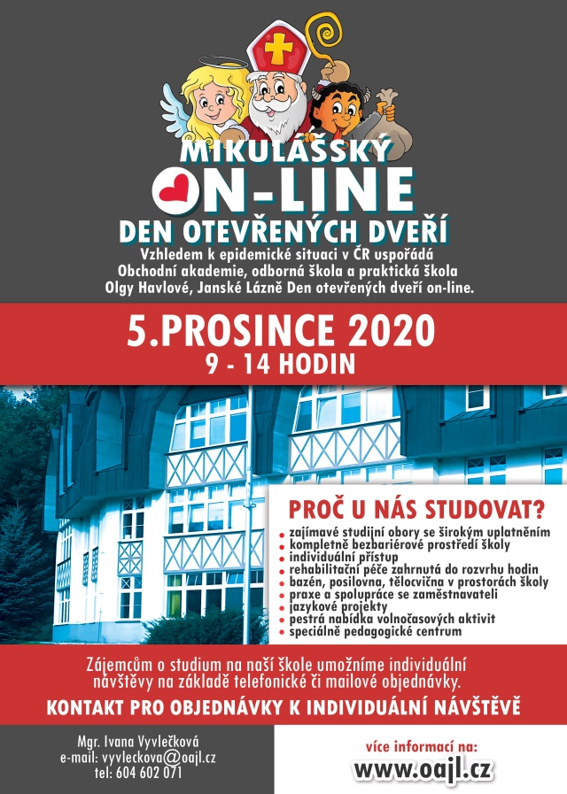 Den otevřených dveří 2020: ONLINE